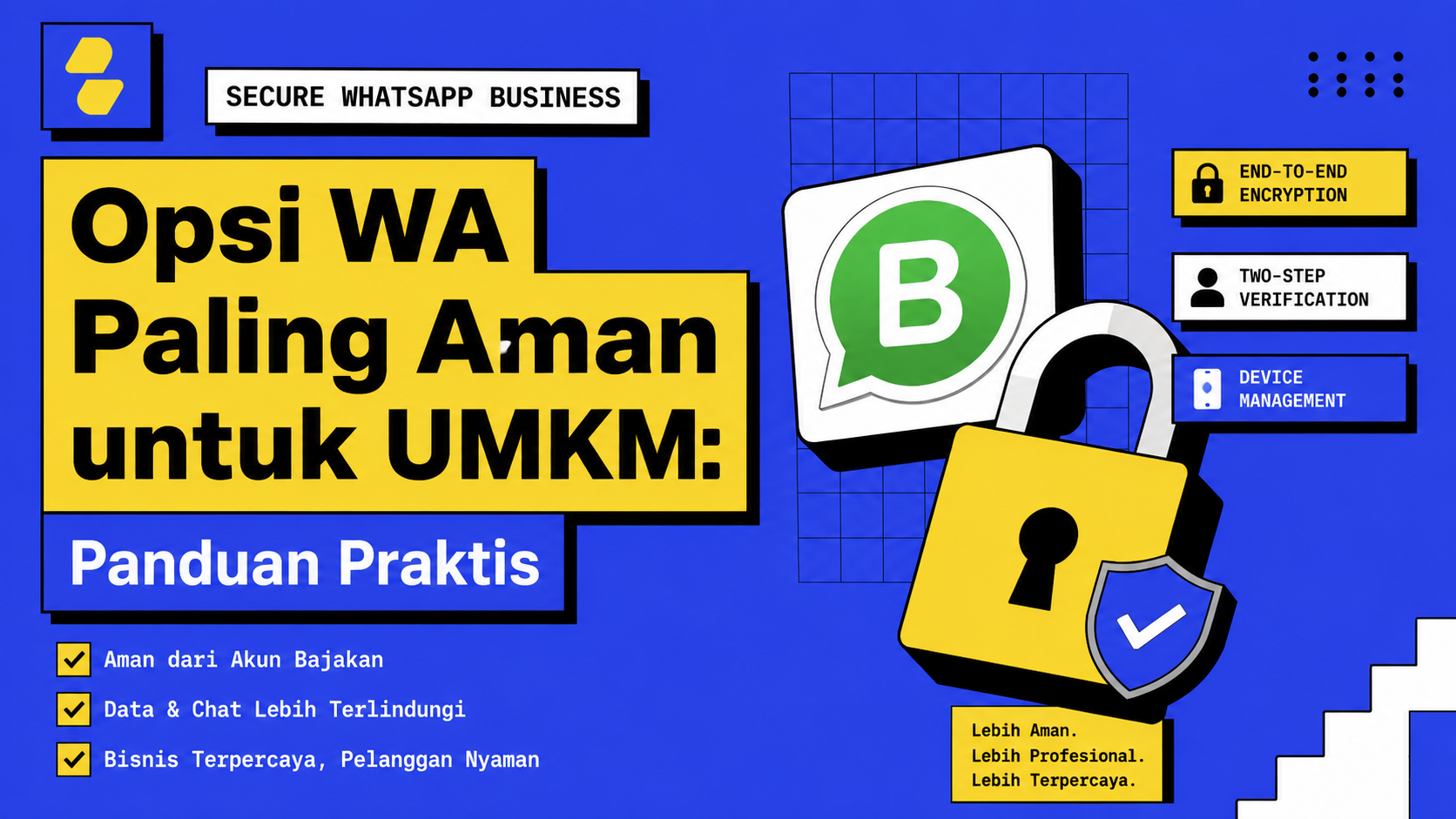 Opsi WA Paling Aman untuk UMKM: Panduan Praktis